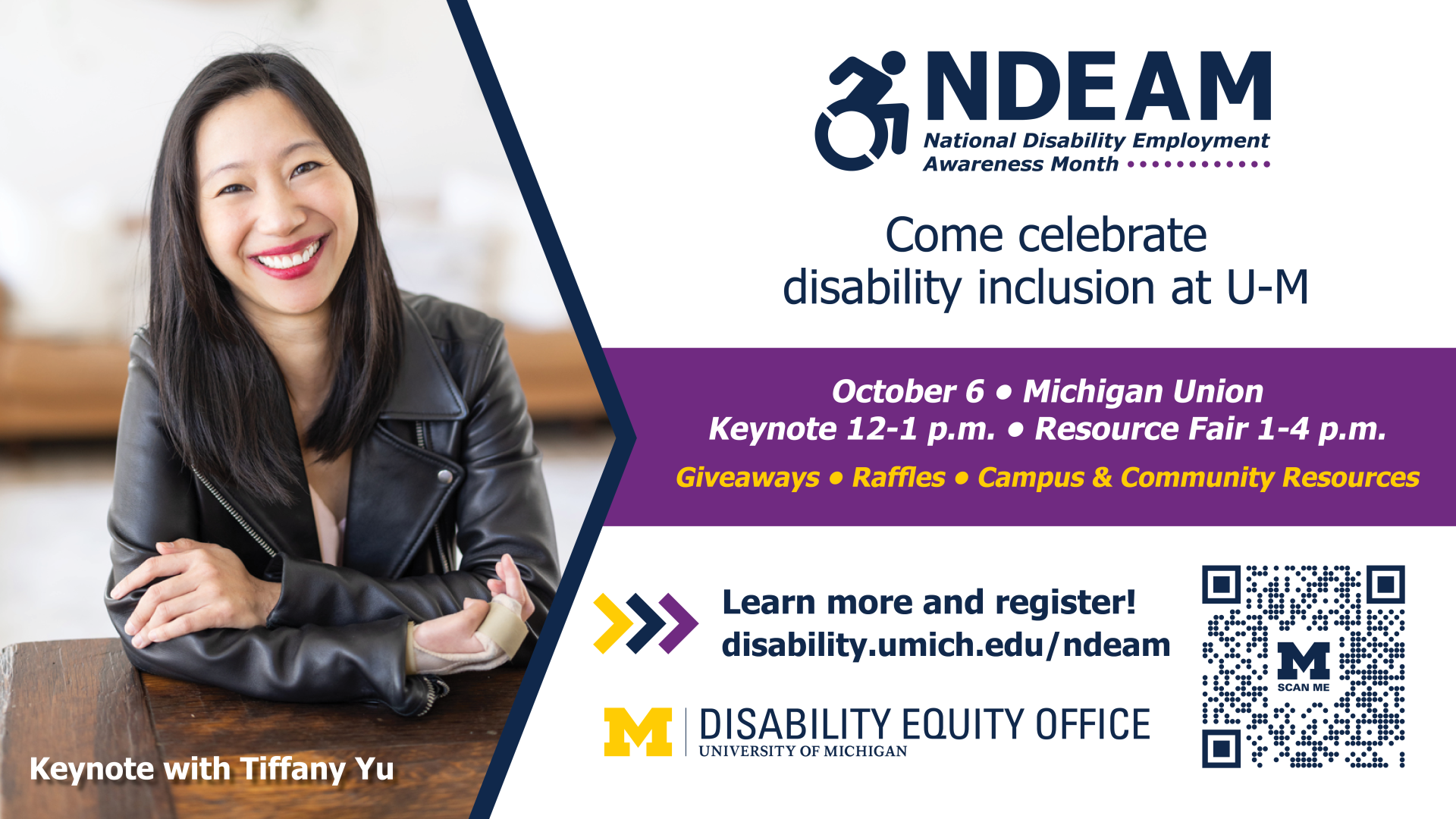 Come celebrate disability inclusion at U-M on October 6