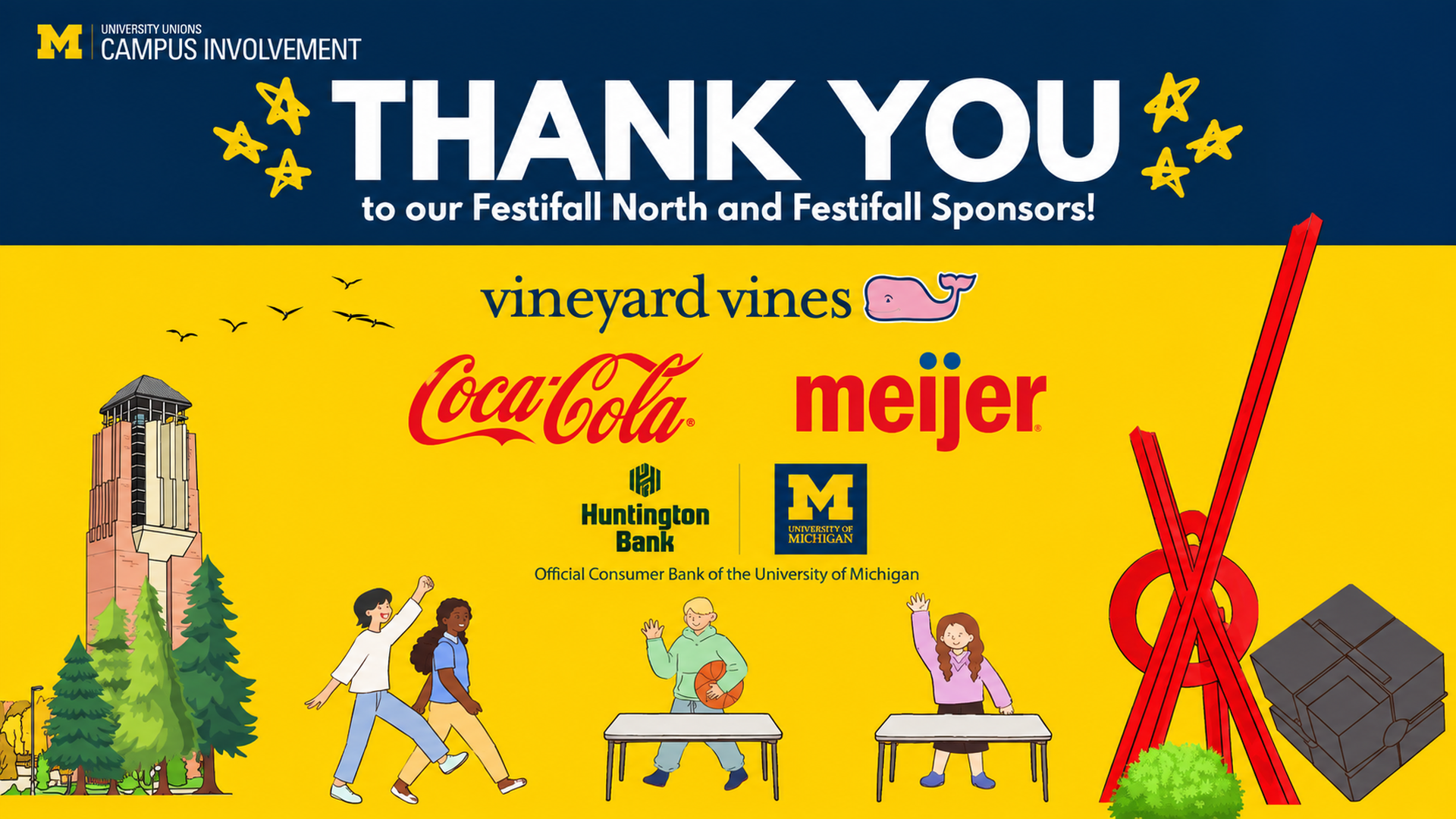 Festifall thank you acknowledgement for Presenting Sponsors