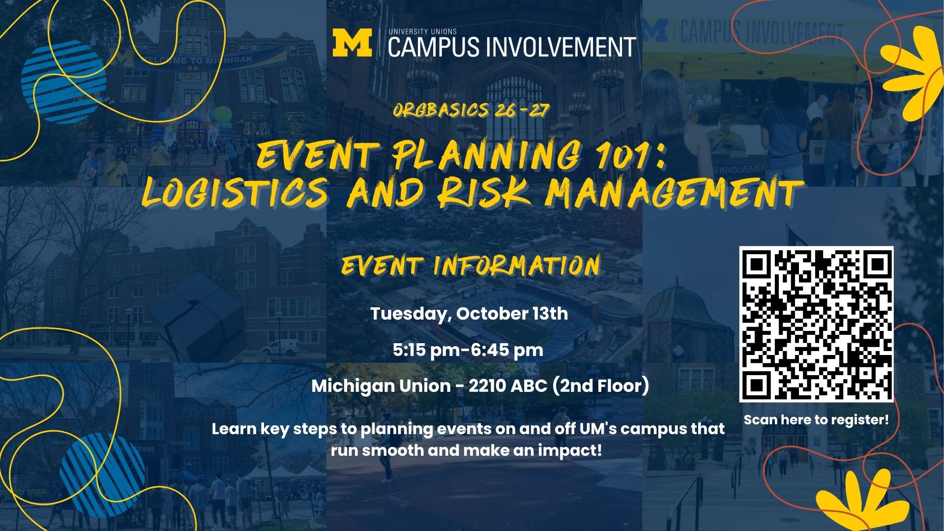 OrgBasics- October 13th workshop for student org members.