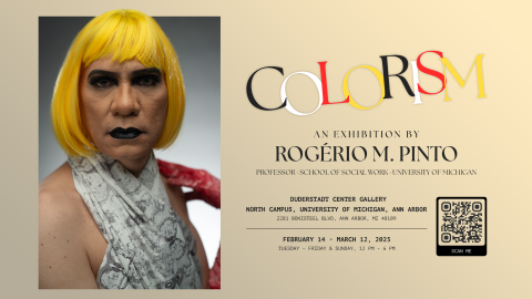 Prof. Rogério M. Pinto mixed-media art installation