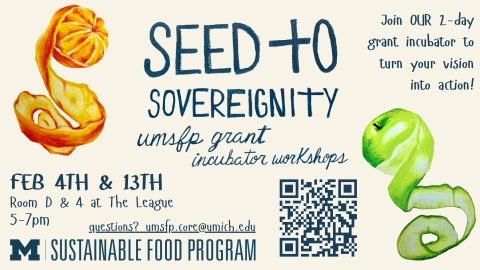 Incubator sessions for UMSFP's Student Food Empowerment Fund Grant