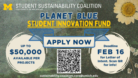 Planet Blue Student Innovation Fund Grant