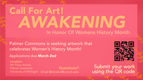 Call for student art for an exhibition
