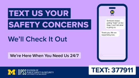Awareness Campaign - Text us your concerns