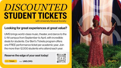 Discounted Student Tickets @ UMS