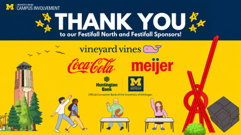Festifall thank you acknowledgement for Presenting Sponsors