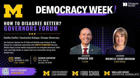 U-M Democracy Week Ads