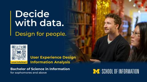 Advertising our Bachelor of Science in Information, which is a sophomore start program