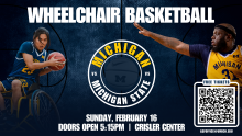 Wheelchair Basketball Game at Crisler w/ Ticket Information